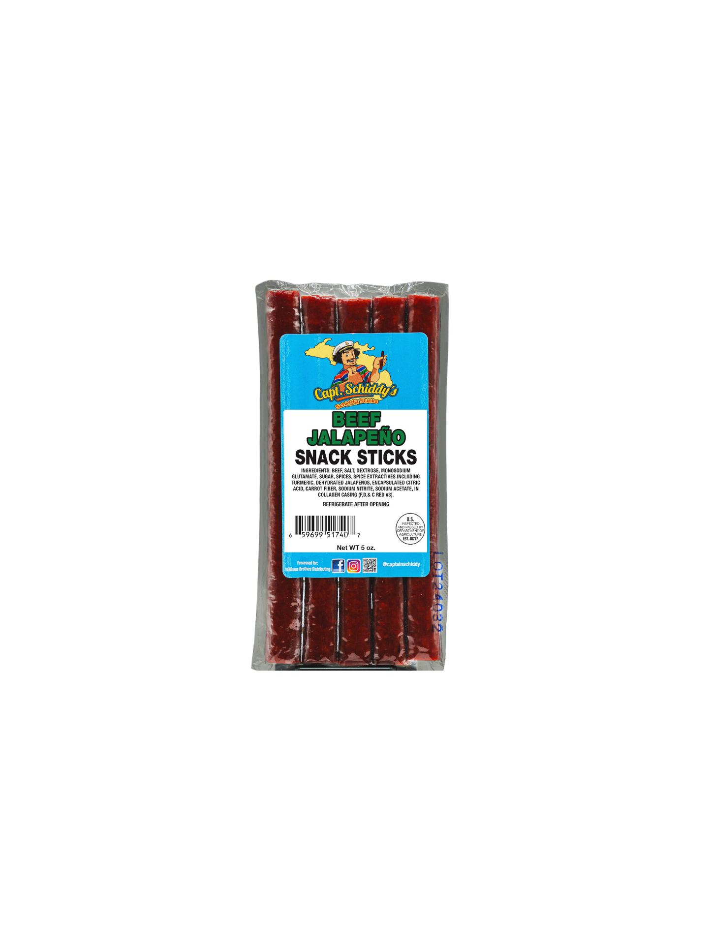 Captain Schiddy Snack Sticks