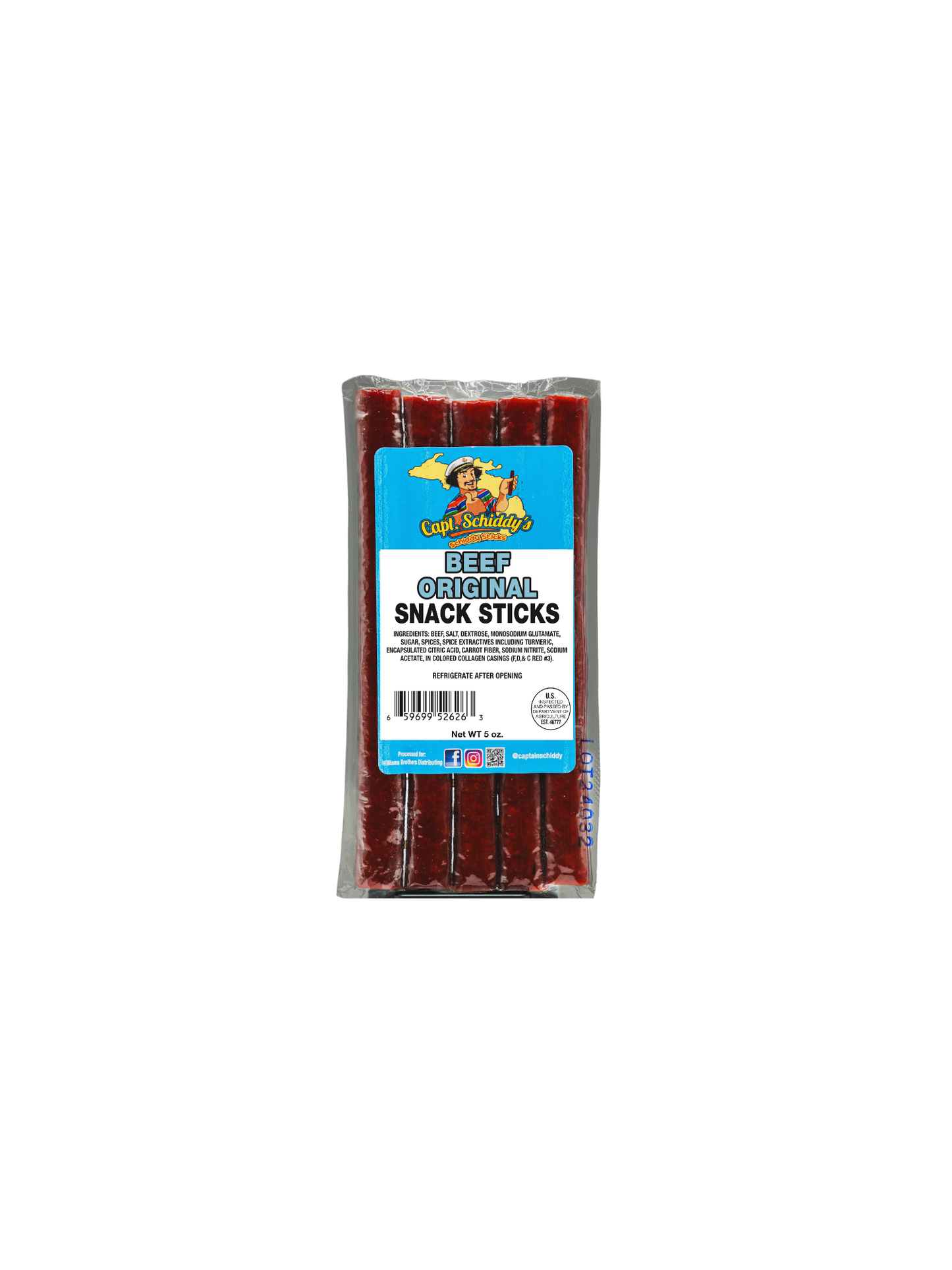 Captain Schiddy Snack Sticks