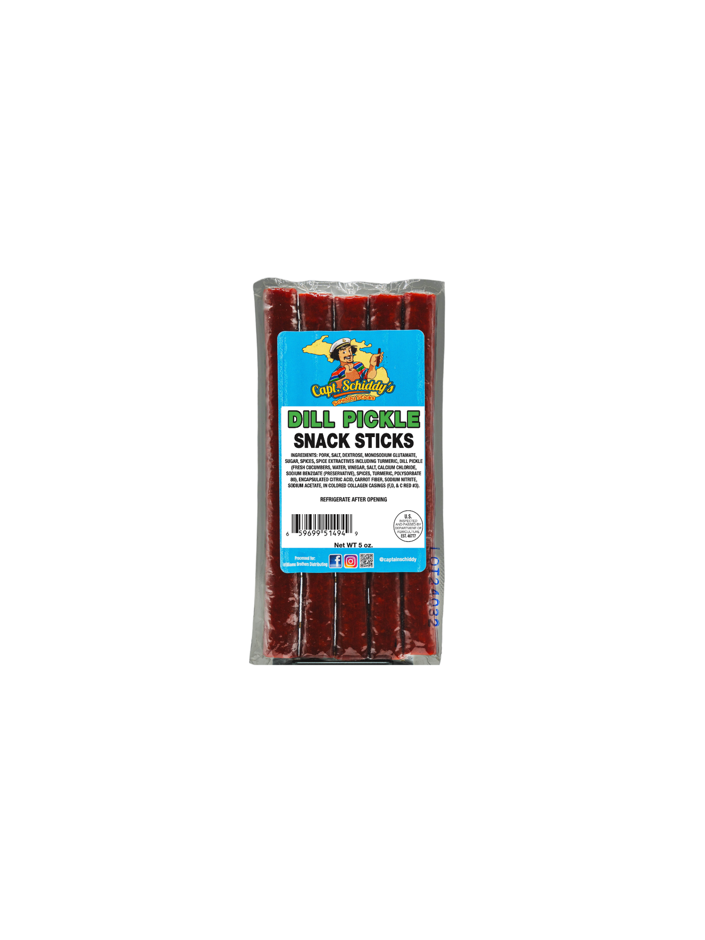 Captain Schiddy Snack Sticks