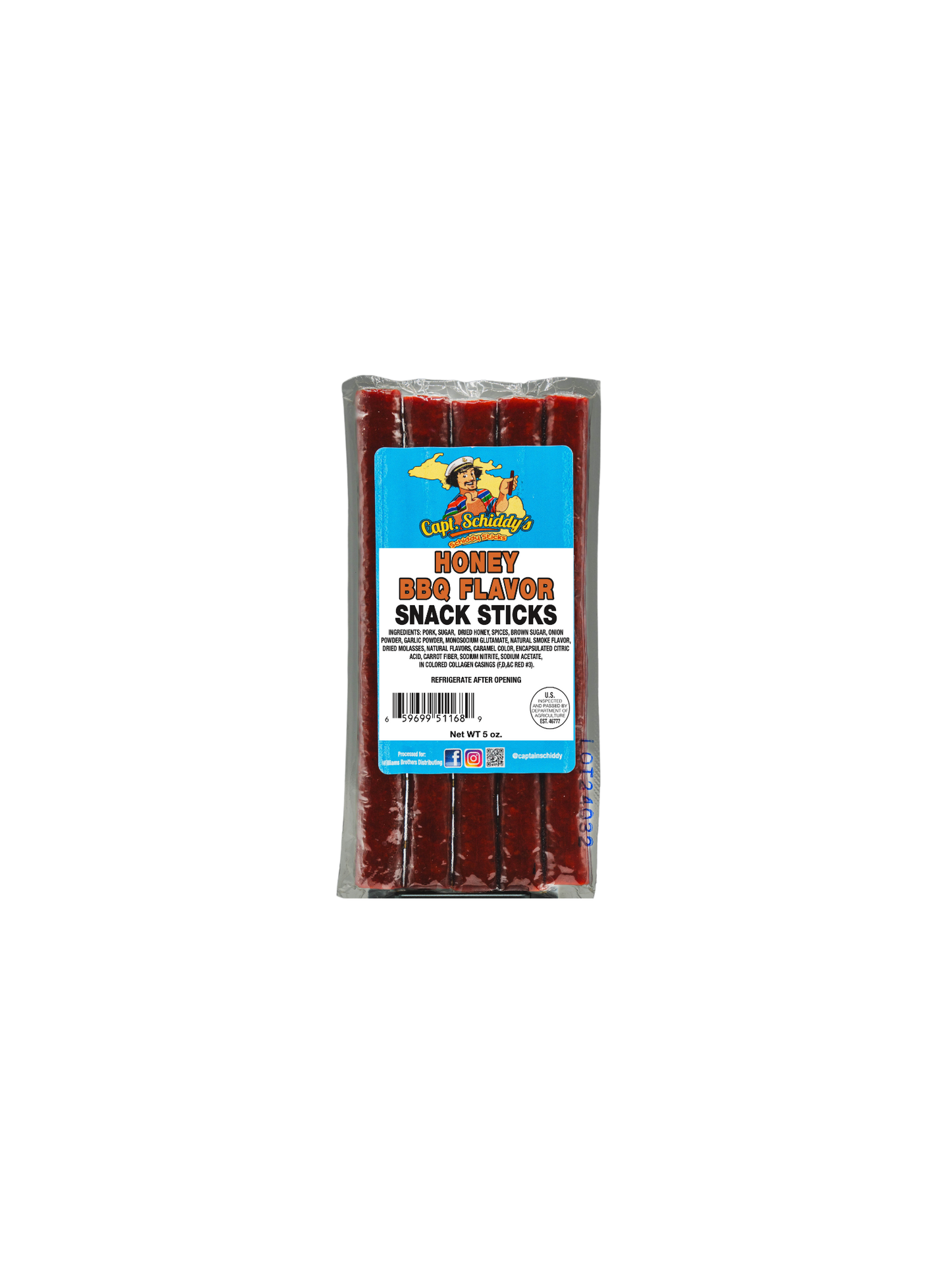 Captain Schiddy Snack Sticks