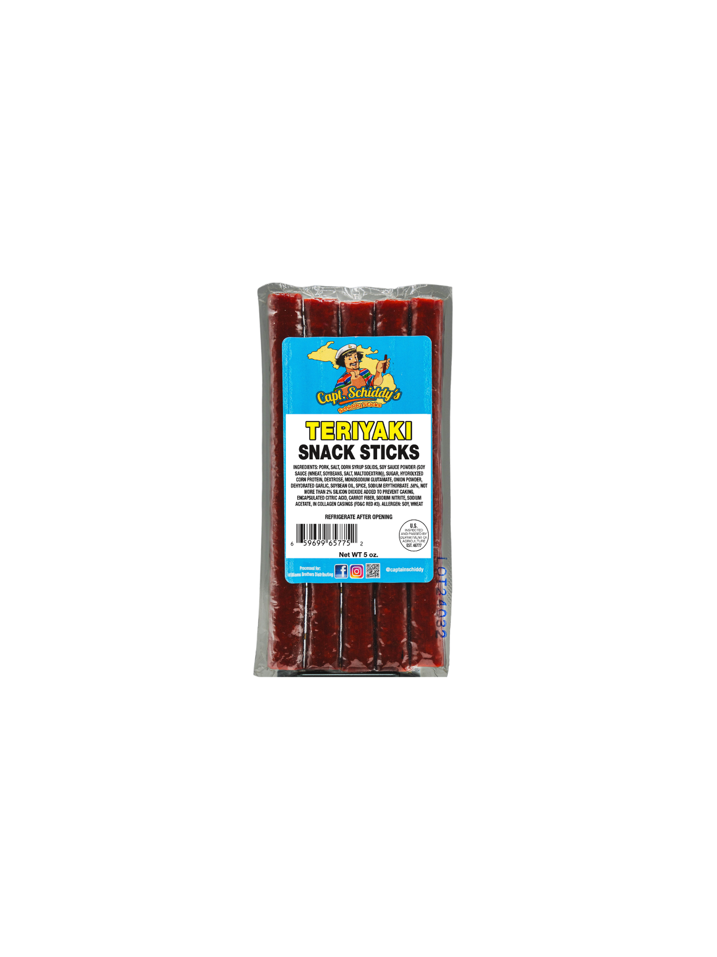 Captain Schiddy Snack Sticks